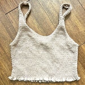 Tan Crop Top